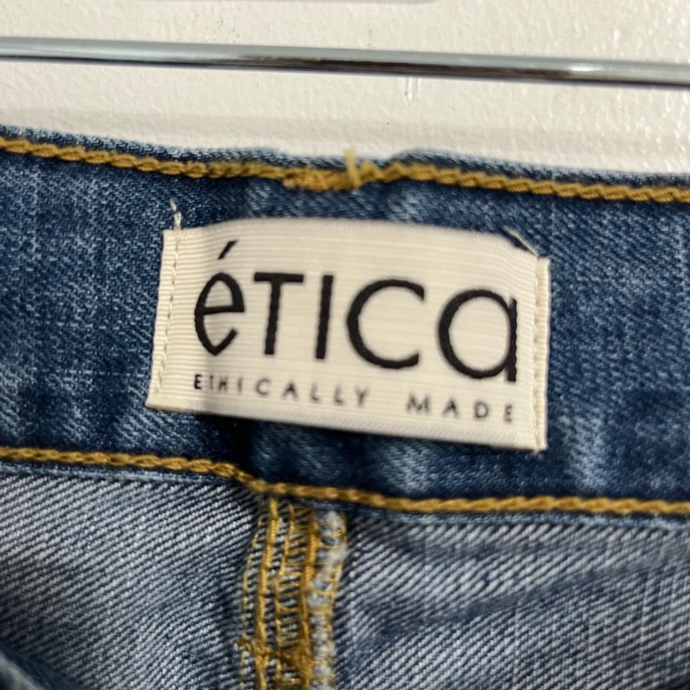 Etica Stanton Wide Leg Denim Jeans Sz. 29 NWT - Picture 6 of 13